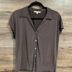 Green Envelope Button Up Shirt